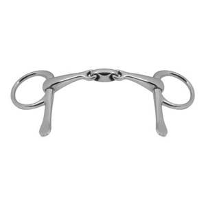 บิตแบบ D-Ring สองข้อต่อ ทำจากสแตนเลสขัดเงา ปากบิตเรียบ สำหรับขี่ม้าและใช้ในงานสัตวแพทย์ | - Product Image 3