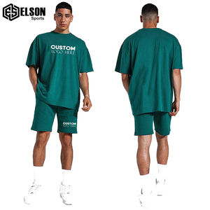 Ensemble Veste Courte Coupe-Vent Brodée Personnalisée Cargo Zip Up Nylon Polyester Streetwear Hommes Ensemble de Veste Courte Coupe-Vent - Product Image 5