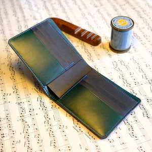 High Quality <b>Men</b> Leather Bi Fold Wallet Slim Genuine Leather RFID Blocking <b>Purse</b> Classic Handmade BFW-0075 - Product Image 2