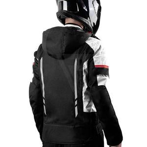 Venta al por mayor Cordura chaqueta deportiva adultos negro azabache cómodo transpirable impermeable Moto Racing Wear XL bajo MOQ OEM - Product Image 4