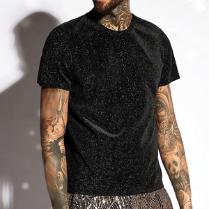 เสื้อยืดผู้ชายแห้งเร็วพิมพ์ลายกากเพชรผ้าฝ้าย100% ดีไซน์พิเศษ - Product Image 1