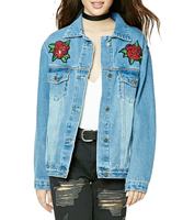 Kadınlar İçin Normal Boy Denim Örme Yün Spandeks Üniversite Ceketi Nefes Alabilen Keten Astarlı Kışlık Harfli Desenli Pamuklu