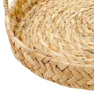 ชุดถาดรองน้ำผักตบชวาทรงกลมเวียดนามทำด้วยมือ3ชิ้นที่เก็บอาหารและของตกแต่งทอด้วยมือถือปอกระเจาโมเดล Vc-91 - Product Image 2