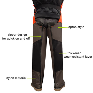 Pantalon de travail orange personnalisé, léger, pour hommes, pour la coupe de bois en forêt, style de travail, vêtements de sécurité, pantalon de travail pour tronçonneuse - Product Image 5