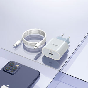 Enjoy 20W PD Tipo-C Cable adaptador de corriente de carga rápida Cargador universal EU/US/UK para auriculares - Product Image 4