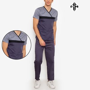 Uniforme de hospital Diseño elegante Precios baratos Personal de enfermera quirúrgica Tela tejida Color personalizado de alta calidad para hombres - Product Image 6