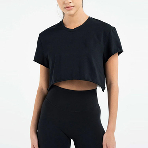 Nouveau design couleur unie à manches courtes col rond femmes t-shirts surdimensionnés meilleure qualité pull décontracté grande taille t-shirt pour les femmes - Product Image 4