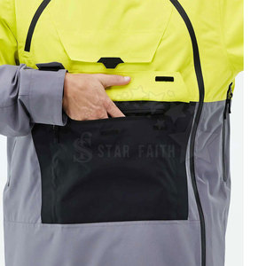 Chaqueta de Esquí con Capucha Cómoda, con Logotipo Frontal, Diseño Transpirable Ecológico, Forro Interior Suave, Ropa de Nieve Unisex para Invierno - Product Image 4
