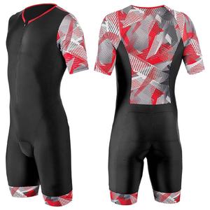 Trajes de triatlón sublimados personalizados Traje de Triatlón de manga corta aerodinámico para hombre Traje de Triatlón Premium de Triatlón - Product Image 1