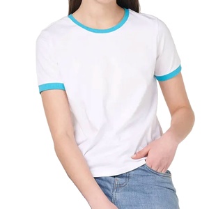 Les t-shirts pour femmes en coton 100 % premium sont fabriqués par un fabricant sur mesure pour l'exportation directe d'usine. - Product Image 1