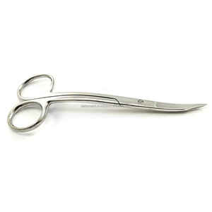 Tijeras quirúrgicas curvas LaGrange de 11cm, fuente de alimentación Manual, acero inoxidable Certificado CE para goma de tejido Dental, etiqueta privada OEM - Product Image 4