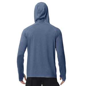 Sweat à capuche de pêche pour homme haute performance UPF 50, séchage rapide, respirant, anti-UV, tissu personnalisé, transfert thermique - Product Image 3