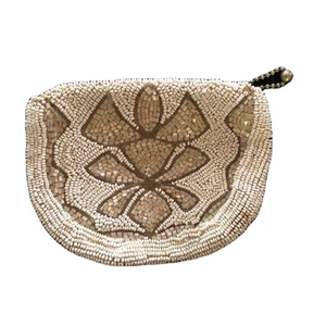 Bolso de mano elegante de alta calidad para mujer, con cuentas bordadas a mano, diseño semicircular, ideal para fiestas, procedente de la India. - Product Image 1