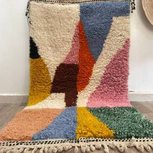 Alfombras de diseño multipatrón Patrón de impresión de bloque de mano Dhurries 100% Material de algodón Alfombras para el hogar Decoración para sala de estar Alfombras - Product Image 3