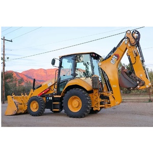 Excellente pelle-chargeuse de chantier CAT 420 équipée d'une benne frontale polyvalente et d'une flèche extensible - Product Image 1