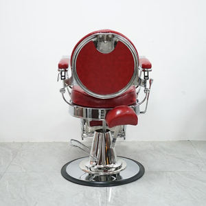 Fauteuil de Barbier Luxe en Cuir Durable avec Fonction Chauffante, Repose-Pieds Réglable et Pompe Hydraulique Robuste pour Salon de Coiffure - Product Image 3