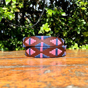 Ceinture de polo en cuir de buffle ethnique fil cireux finition à la main solide boucle en alliage de Zinc 35MM largeur mode affaires décontractées - Product Image 2