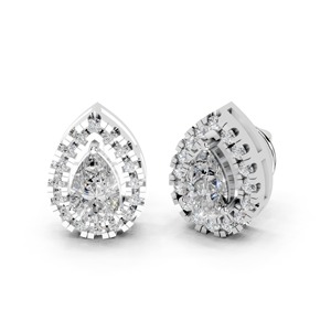 Pendiente clásico de diamantes brillantes para mujer, para mujer, en oro amarillo platino o oro blanco y oro rosa, de la marca de la moda, de la marca, de la marca - Product Image 6