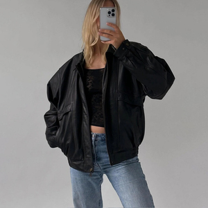 Veste en cuir pour femme printemps automne mince veste en cuir véritable courte mode veste respirante pour femme - Product Image 6