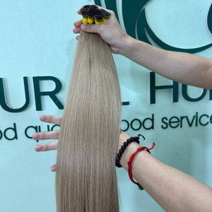 Vente chaude femmes 8-32 pouces cheveux vierges bruts Ombre couleur I pointe en vrac pré-collé I pointe Extensions de cheveux humains droits naturels - Product Image 4