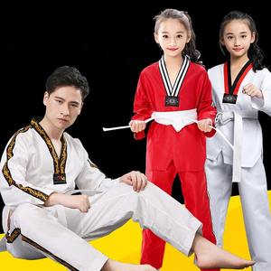 Uniforme de Taekwondo Unisex de Fábrica, Uniforme de Artes Marciales de Secado Rápido, Uniforme de Taekwondo Coreano con Cuello en V, Uniformes Dobok, Tae Kwon Do MMA - Product Image 3