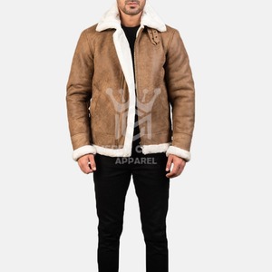 Nouvelle veste en cuir de fourrure de mouton respirante à séchage rapide de bonne qualité durable pour la veste d'hiver pour hommes - Product Image 1