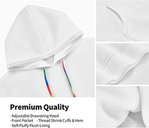 Sudadera con capucha de lana de poliéster 100% de algodón de alta calidad para mujer impresa con técnica de sublimación calidad fabricada internacional - Product Image 5