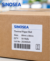 Gulungan Kertas Thermal Grosir untuk Printer Struk POS, Gulungan Kasir, Gulungan Jumbo, Ukuran Kustom, Kertas Thermal Langsung