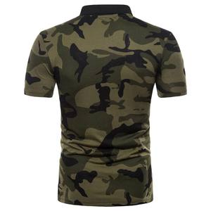 Camisa deportiva para hombre con estampado de sublimación personalizada 2025 de alta calidad 100% algodón de secado rápido transpirable Golf para camisas de cuello alto - Product Image 4