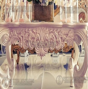 Mesa de consola de decoración de salón de bodas de madera - Product Image 5
