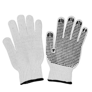 ถุงมือผ้าฝ้ายลายจุดสำหรับขับขี่, ถุงมือนิรภัยทนทานต่อการฉีกขาดสำหรับใส่ขับรถในสวน - Product Image 1
