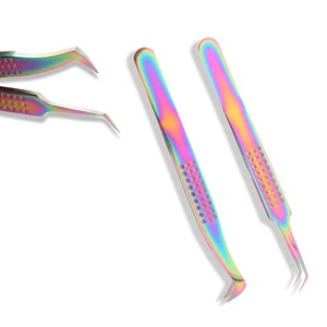 Nuevas pinzas de pestañas súper duras de titanio, belleza de precisión, uso fácil de recoger, finas y gruesas pestañas sin deformación - Product Image 1