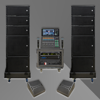 Système de haut-parleurs line array extérieur passif étanche LS3 KSL(6+4+2) Mono Wood Shell avec garantie de 3 ans, impédance 8 ohms, 580W/700W