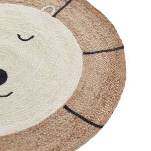 Handwoven <b>Round</b> Kids Animal Face Rug Soft Cotton Floor Mat for Nursery Bedroom Playroom Living Room Home Decor <b>Carpet</b> - Product Image 3