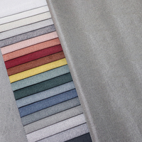 2477 afrique personnalisé 100% polyester lin tissu imperméable impression fil teint maison Textile matière première pour rembourrage tissé