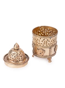 กล่องเก็บของอเนกประสงค์ดีไซน์แบบทิเบตทำจากกล่องเครื่องประดับโลหะทองเหลืองกล่องเก็บของทันสมัยของตกแต่งบ้านหรูหราเป็นที่ระลึกสีทอง - Product Image 3