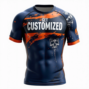 MMA Rash Guard personnalisé pour hommes et femmes avec ajustement serré et choix de conception de manches complètes ou courtes kimono de jiu jitsu - Product Image 6