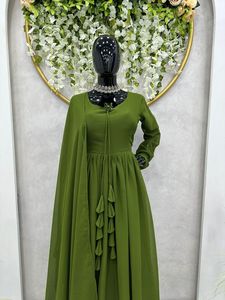 Beau costume d'Anarkali de concepteur-Pent avec le travail de dentelle - Product Image 2