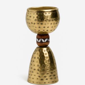 Luxury Mop Hammered Metal Bakhoor Incense <b>Burner</b> Arabic Style Brass & <b>Silver</b> Finish Oud <b>Burner</b> For MIddle East & Gulf Home Use - Product Image 4