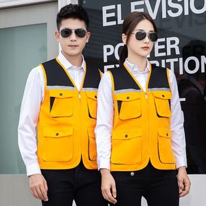 เสื้อกั๊กผ้าฟลีซซอฟต์เชลล์สำหรับผู้ชายเสื้อระบายอากาศลำลองสำหรับกิจกรรมกลางแจ้งแนวยุทธวิธีปรับแต่งได้ - Product Image 3