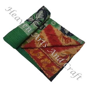 Couverture Kantha Gudari, couverture Kantha Gudari, vente en gros, fournisseur d'or, GD1119, couverture Kantha faite à la main, coton imprimé indien - Product Image 6