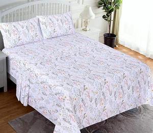 Nouvelle conception, ensemble de draps en coton 100%, haute qualité, 4 pièces, ventes chaudes, doux, 300 fils, résistant à l'eau, style moderne - Product Image 1