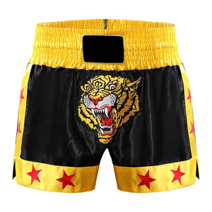 Profesional Muay Thai Gear Muay Thai logo Shorts Kickboxing Hombres SUBLIMATED Screen Print MUAY THAI Shorts Hombres Fight Shorts - Product Image 1