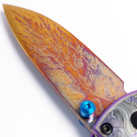 Haut de gamme CNC M390 Tanto lame couteau dossier avec poignée en alliage de titane Logo personnalisé Camping auto-défense OEM/ODM pris en charge