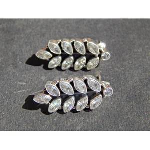 ต่างหูเงินสเตอริ925เซอร์โคเนียลูกบาศก์แฮนด์เมดทันสมัยต่างหูเหลี่ยมเพชรพลอยเพทายของขวัญที่สมบูรณ์แบบ - Product Image 6