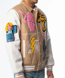 Veste universitaire pour hommes bonne couture et blouson de baseball vintage veste Letterman versity pour hommes - Product Image 2