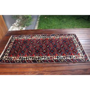3.2x6 ft Rug, Turkish Vintage Accent Rug, <b>Red</b> <b>Wool</b> Rug - Product Image 3
