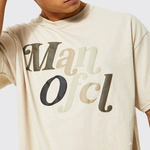 Streetwear pour hommes t-shirts à impression bouffante pour adultes t-shirts à impression bouffante lourde à séchage rapide vente en gros - Product Image 3