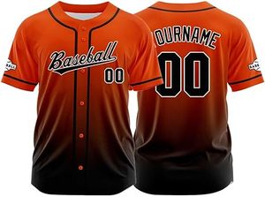 Camiseta de Béisbol Sublimada Personalizada MICR@TECH SPORTS, Color Degradado, Manga Corta, Cuello en V, Uniforme de Softbol para Jóvenes y Adultos - Product Image 3