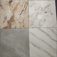 Carreaux de sol en porcelaine marbrée grise SUNNY Oceano 800x800mm, épaisseur 9mm, polis, antidérapants, résistants aux acides, antibactériens, choix premium